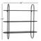 Black Iron Modern Wall Shelves, 28" x 28" x 8"